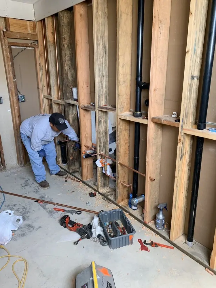 Commercial rough-in plumbing for Gas Line Repair in White Bear Lake